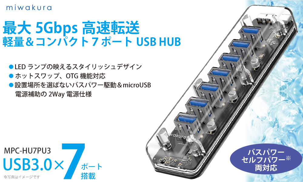 USB3.0 7ポートHUB